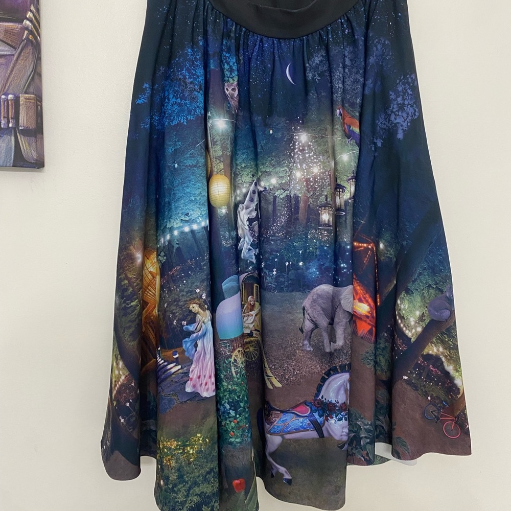 Black Milk Clothing Ride And Seek Pocket Midi Skirt